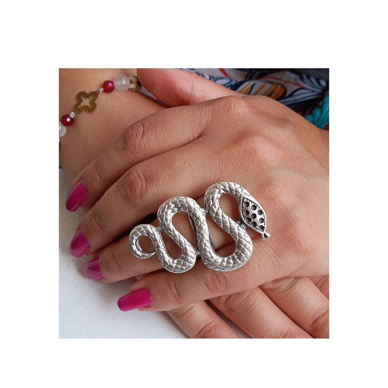 انگشتر زنانه مدل مار کد SN-715