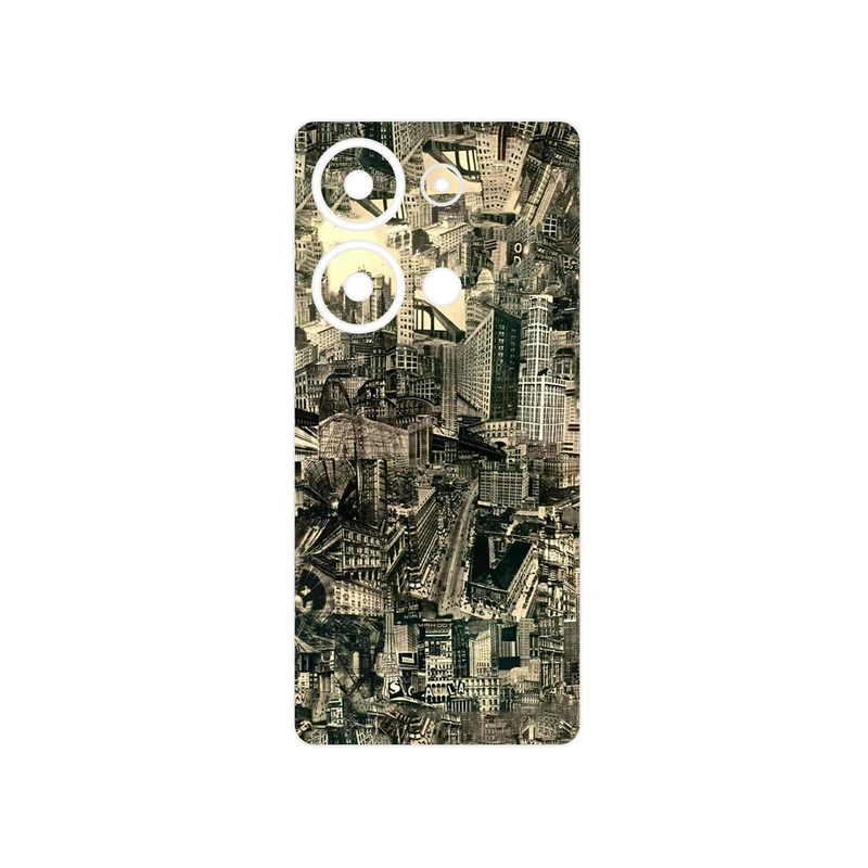 برچسب پوششی ماهوت مدل Collage of Skyscraper مناسب برای گوشی موبایل شیائومی Redmi Note 13 Pro 4G