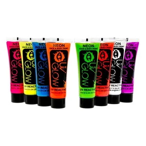 رنگ بلک لایت UV Glow  مدل نئون بسته هشت تایی