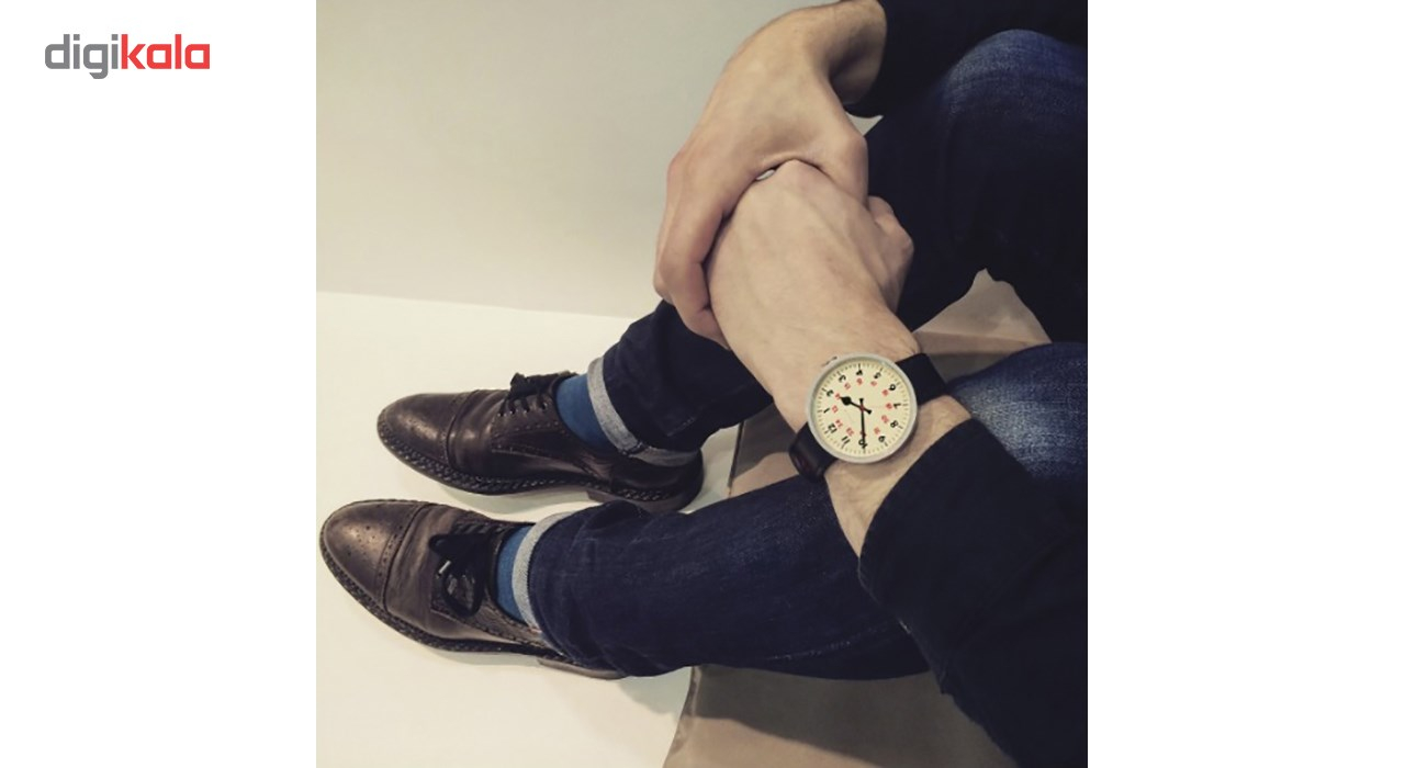 ساعت مچی عقربه ای نیوگیت مدل The Drummer Vintage Steel Case Black Strap