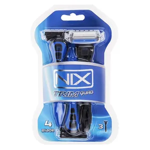 خودتراش مردانه نیکس مدل Trim Quad بسته 3 عددی
