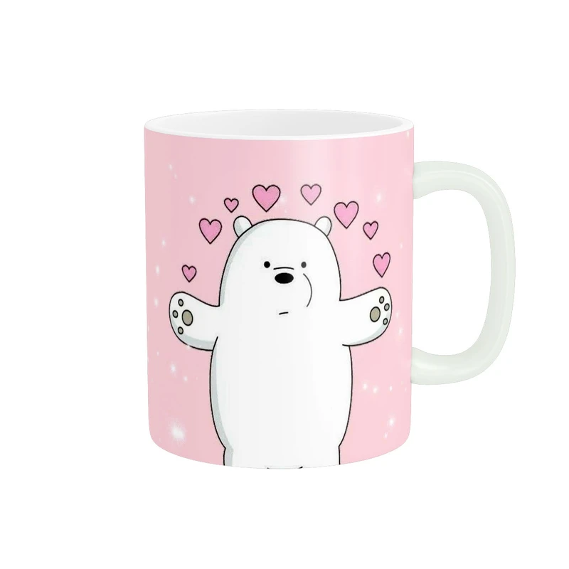 ماگ پادآفرین مدل کارتونی خرس کله فندقی پینترستی کد 380