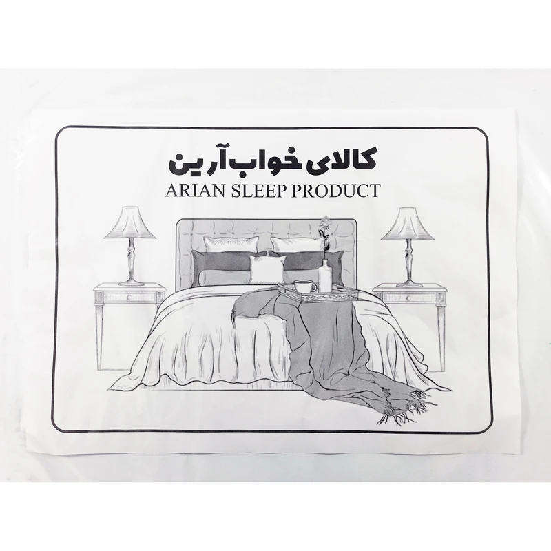 ملحفه آرین مدل روانداز طرح آرت یک نفره سایز 140×200 سانتی متر عکس شماره 10