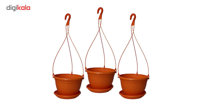 گلدان آویز شهرآذین مدل 5020 مجموعه سه عددی