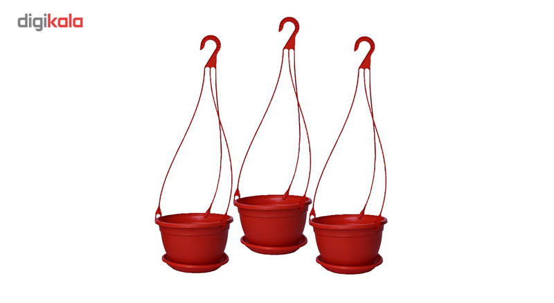 گلدان آویز شهرآذین مدل 5020 مجموعه سه عددی