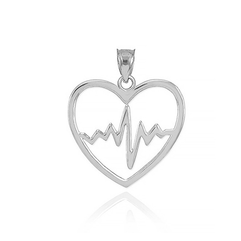 مدال نقره ترمه مدل قلب و ضربان Termeh a23 مدال نقره ترمه مدل قلب و ضربان Termeh a23