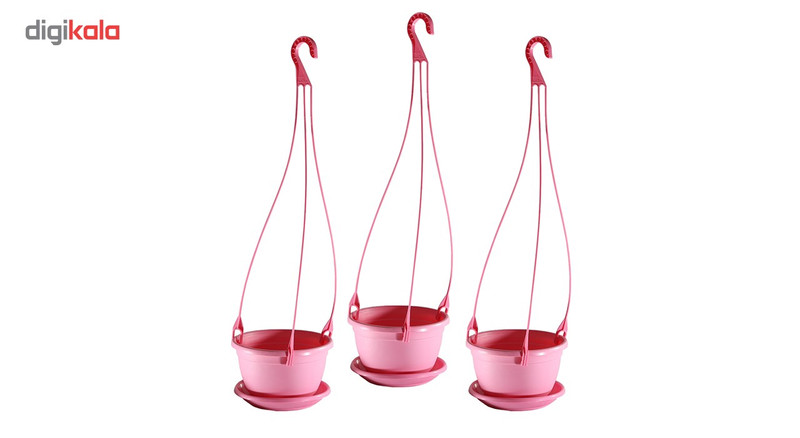 گلدان آویز شهرآذین مدل 5020 مجموعه سه عددی