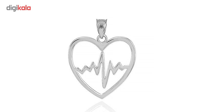 مدال نقره ترمه مدل قلب و ضربان Termeh a23 مدال نقره ترمه مدل قلب و ضربان Termeh a23