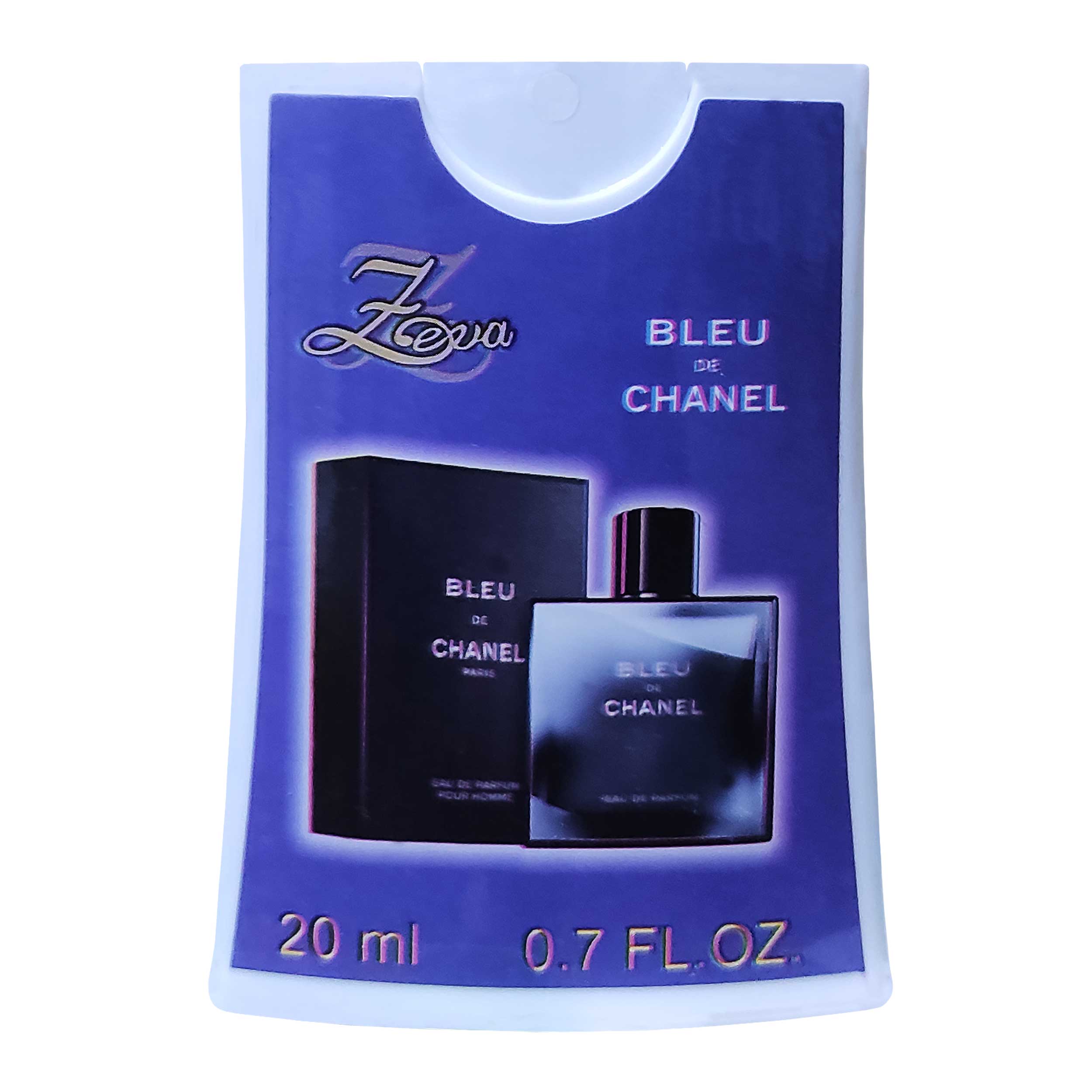 عطر جیبی مردانه زوا مدل BLEU de Chanel حجم 20 میلی لیتر
