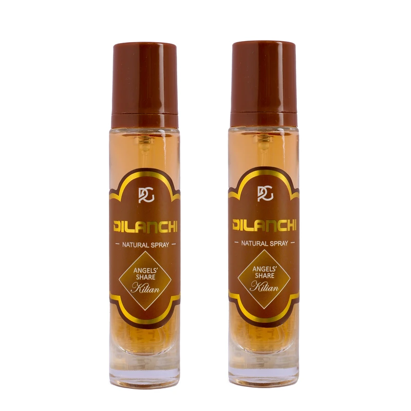 عطر جیبی زنانه دیلانچی مدل آنجلز شیر با رایحه گرم حجم ۳۰ میلی‌لیتر مجموعه ۲ عددی