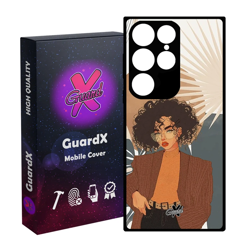 کاور گارد ایکس طرح Girl مدل Glass10369 مناسب برای گوشی موبایل سامسونگ Galaxy S24 Ultra