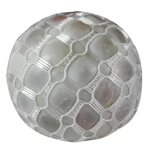 توپ بازی ضد استرس مدل Gel Bullets White Mesh Balloon