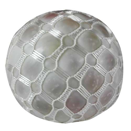 توپ بازی ضد استرس مدل Gel Bullets White Mesh Balloon