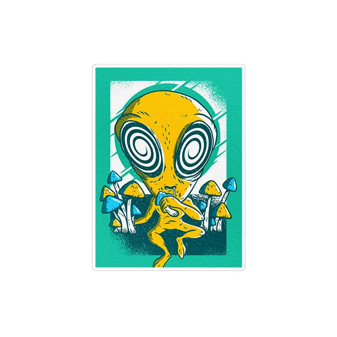 استیکر لپ تاپ ماسا دیزاین طرح ALIEN مدل STKJO