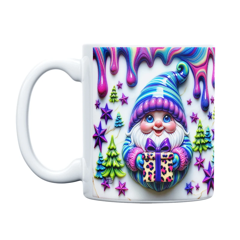 ماگ حس آمیزی طرح کریسمس مدل گنوم انرژی مثبت کد 20