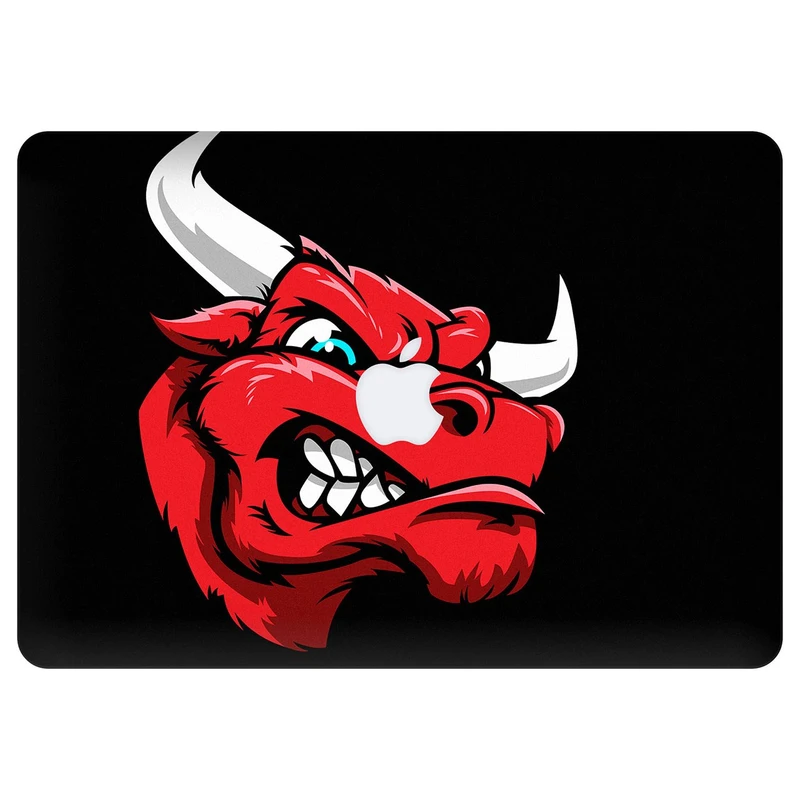 برچسب تزئینی ونسونی مدل Angry Red Bull Head مناسب برای مک بوک پرو 13 اینچی