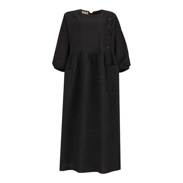 مانتو زنانه السانا مدل رایمن کد 223501 رنگ مشکی