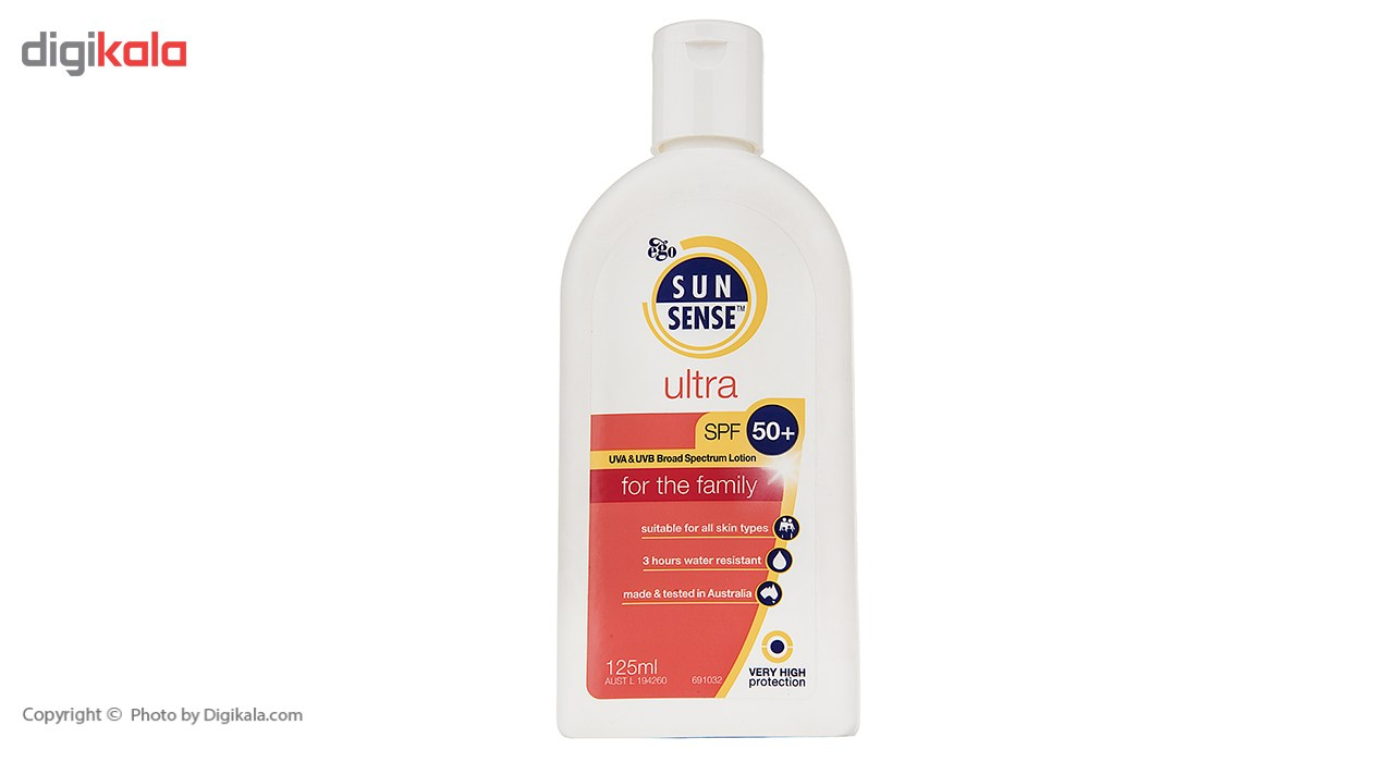 کرم ضد آفتاب سان سنس مدل Ultra SPF50plus حجم 125 میلی لیتر
