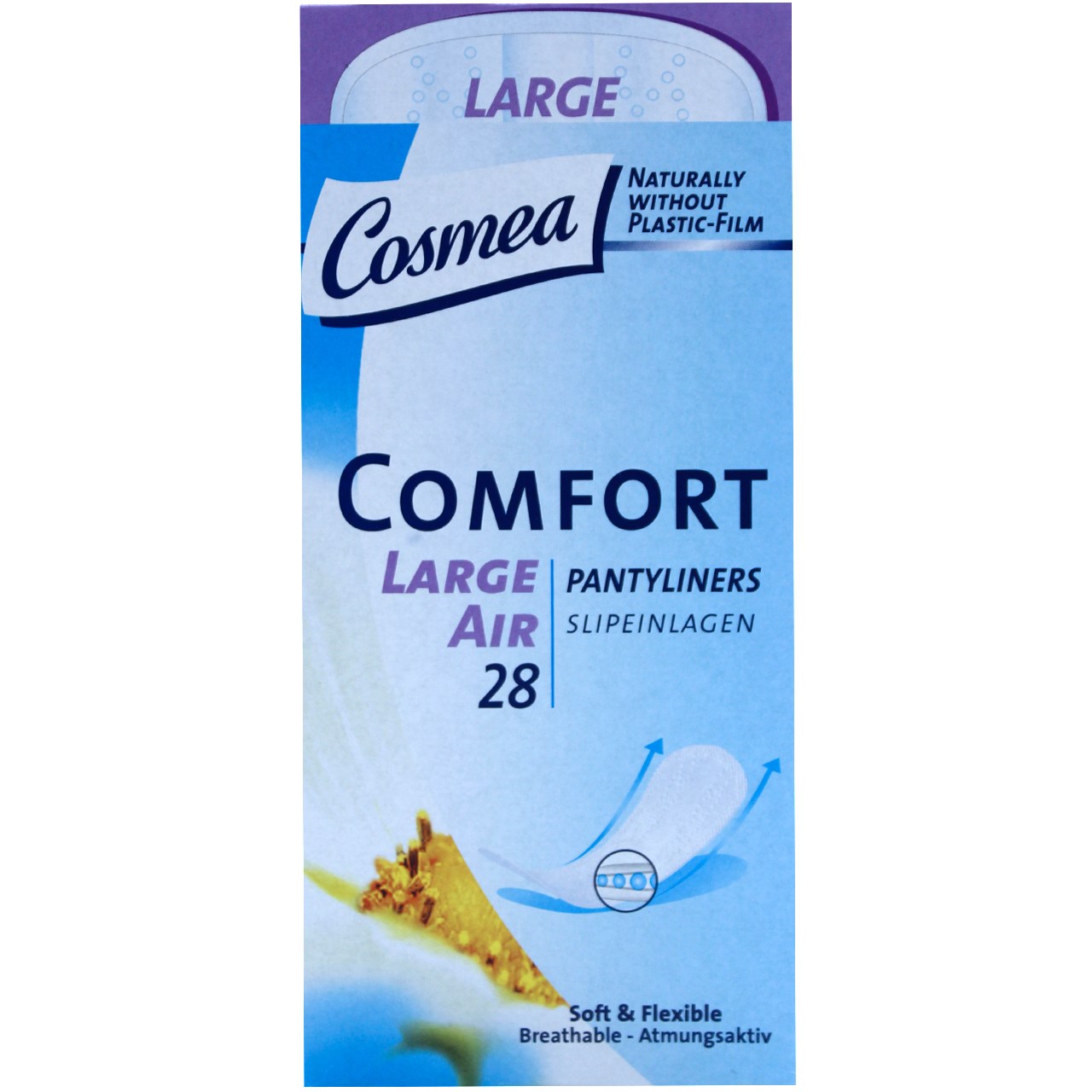 پد بهداشتی روزانه کاسمیا مدل Comfort بسته 28 عددی