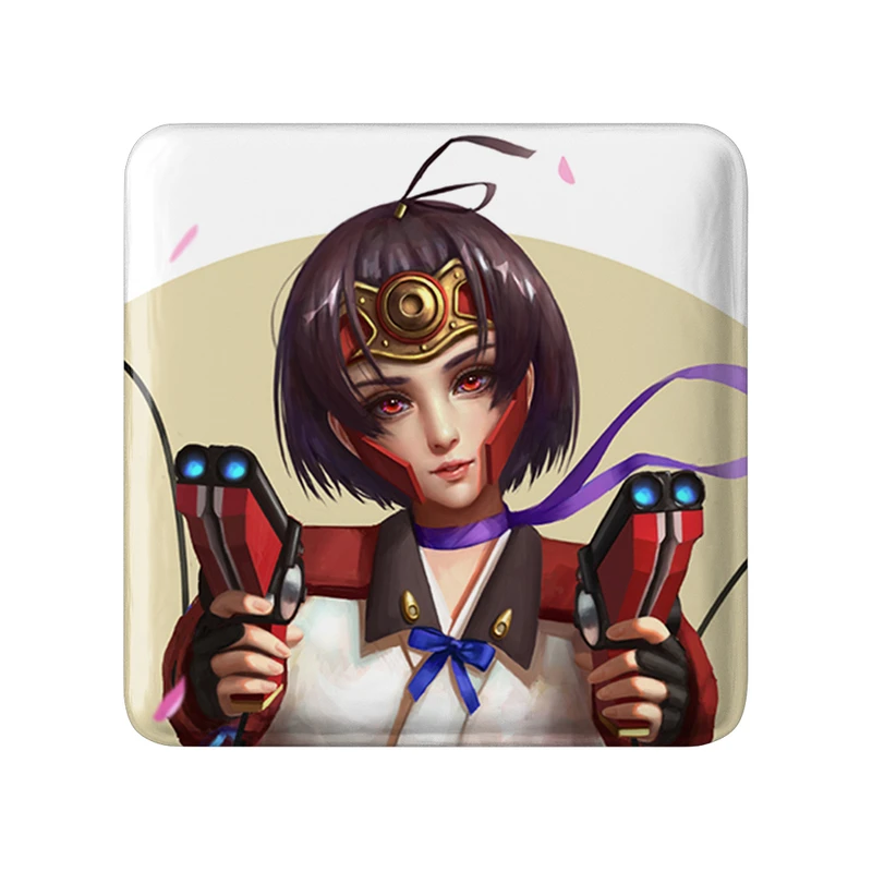 پیکسل خندالو طرح مومی انیمه کابانری Kabaneri مدل مربعی کد 35973