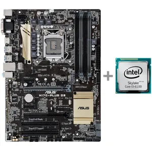 مادربرد ایسوس مدل H170-PLUS D3 به همراه پردازنده مرکزی اینتل مدل Core i3-6100