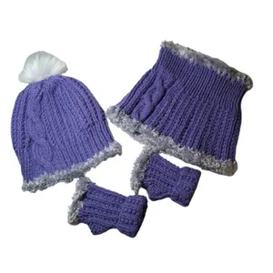 ست کلاه و شال گردن و دستکش بچگانه مدل Fa17