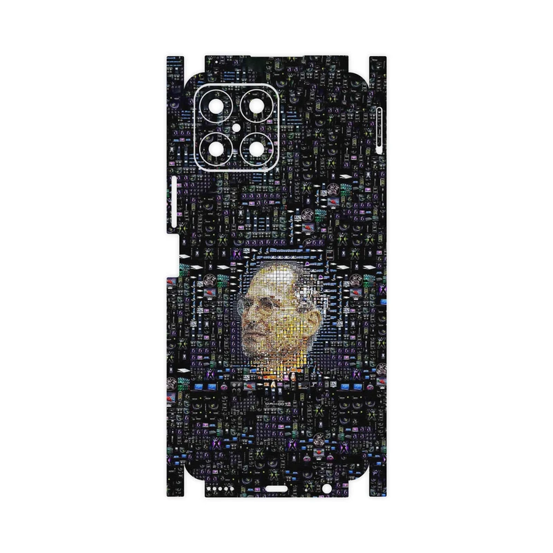 برچسب پوششی ماهوت مدل 2 Collage of Steve Jobs-FullSkin مناسب برای گوشی موبایل آنر X8