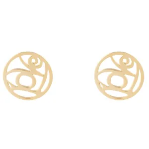 گوشواره طلا 18 عیار ماهک مدل ME0672