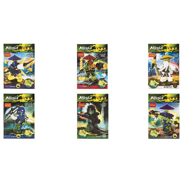 ساختنی دکول مدل Ninja 0092-0097 بسته 6 تایی ساختنی دکول مدل Ninja 0092-0097 بسته 6 تایی