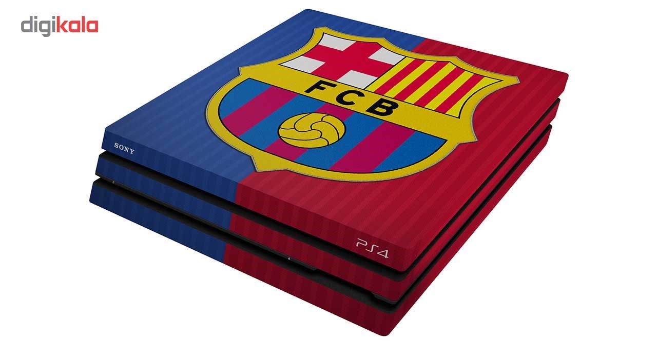 برچسب افقی پلی استیشن 4 پرو ونسونی طرح FC Barcelona 2016