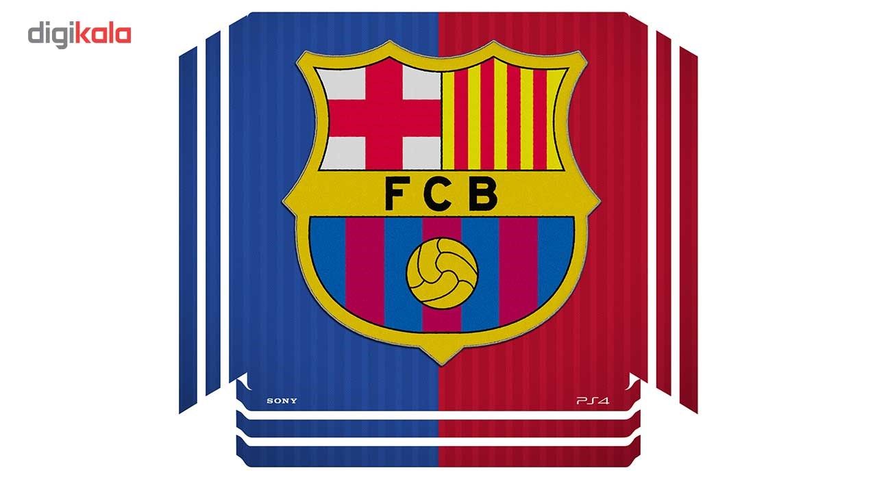 برچسب افقی پلی استیشن 4 پرو ونسونی طرح FC Barcelona 2016