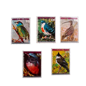 تمبر یادگاری مدل پرندگان کد c-953 مجموعه 5 عددی