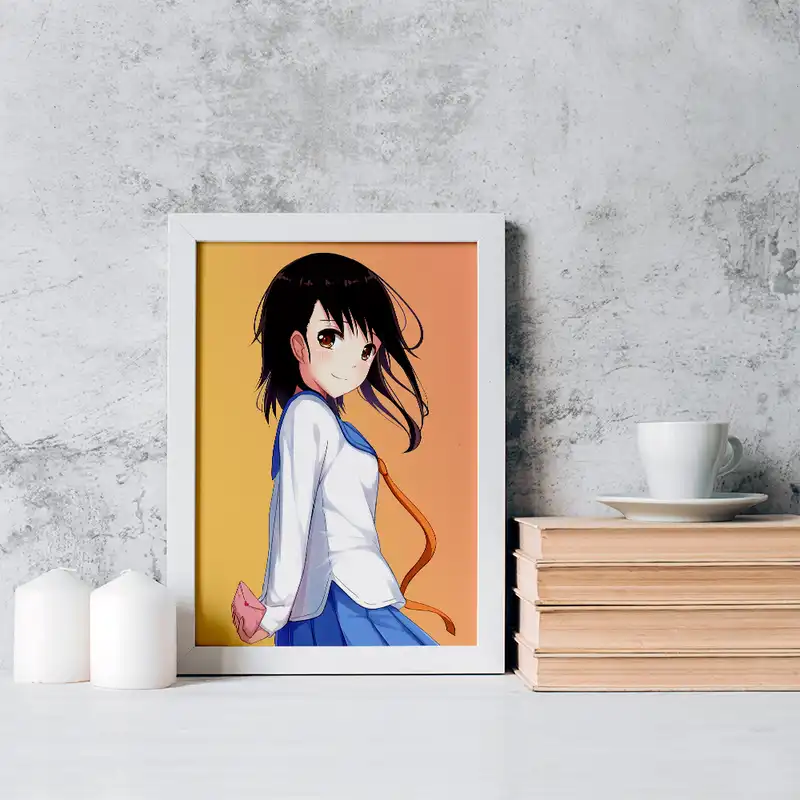 تابلو خندالو مدل اونودرا انیمه عشق دروغین کد 17141