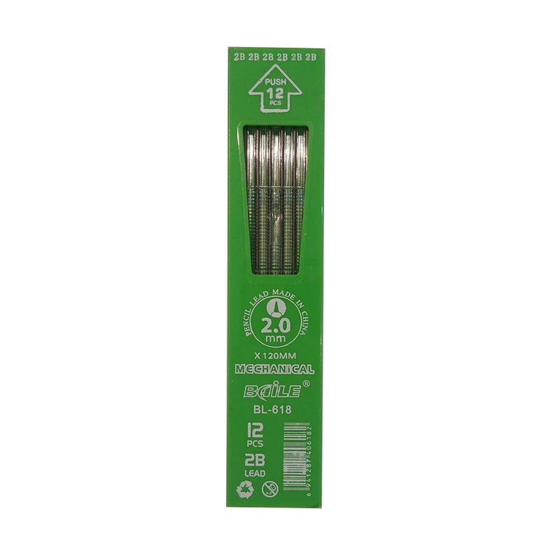 نوک مداد نوکی 2 میلی متری بی هایل مدل BL-612 بسته 12 عددی
