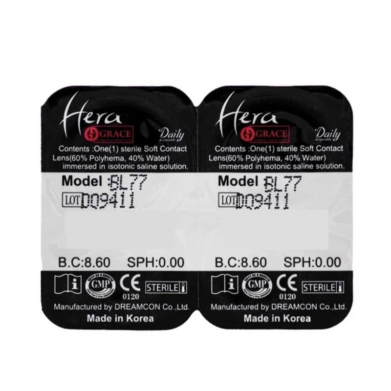 لنز چشم هرا گریس تمیم کانتکت لنز کد 97 رنگ خاکستری یخی