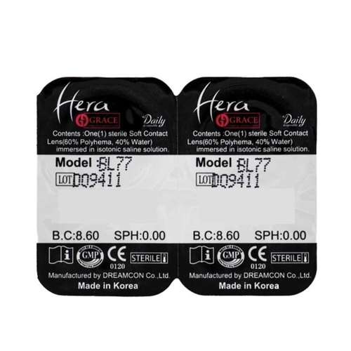 لنز چشم هرا گریس تمیم کانتکت لنز کد 95 رنگ طوسی یخی دور دار