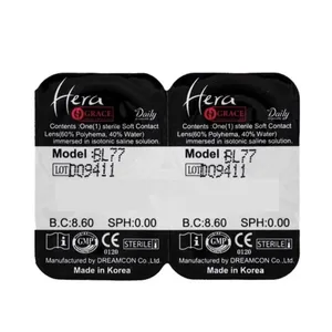 لنز چشم هرا گریس تمیم کانتکت لنز کد 93 رنگ عسلی دور ملایم