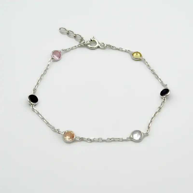 دستبند نقره زنانه مانچو کد bs020