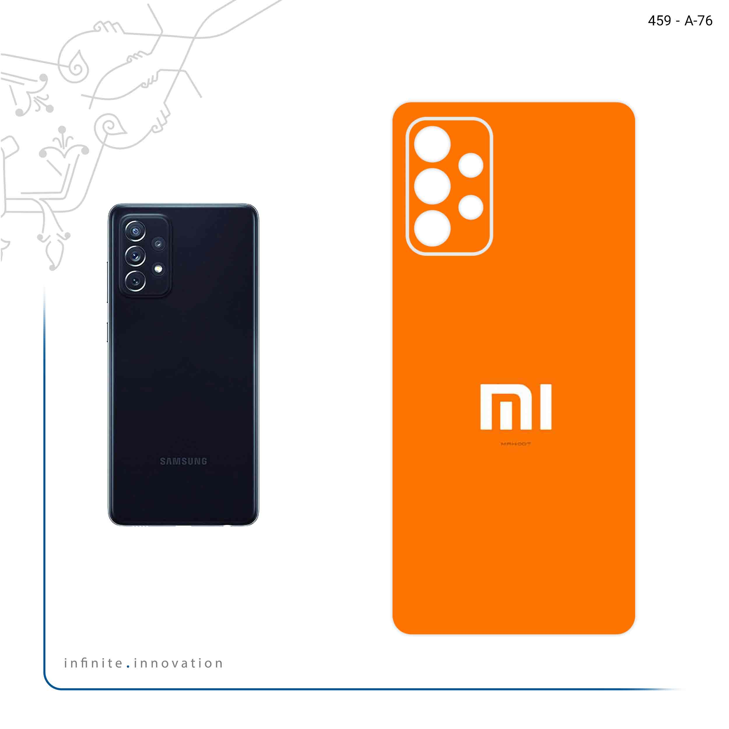 برچسب پوششی ماهوت مدل Xiaomi مناسب برای گوشی موبایل سامسونگ Galaxy A72