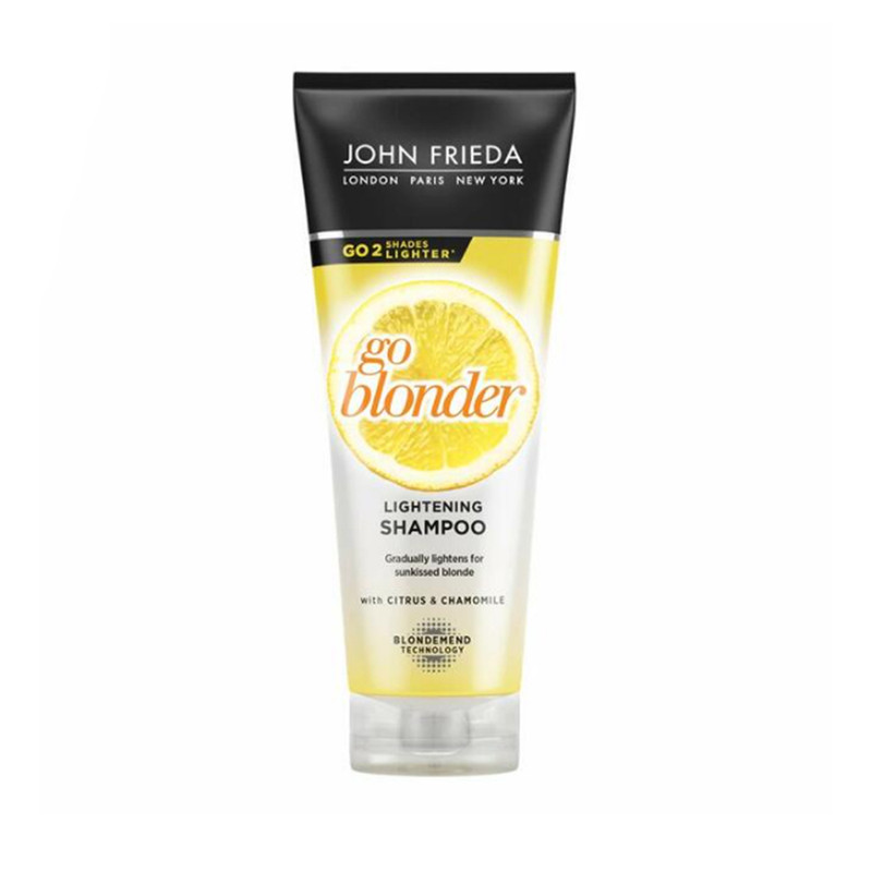 شامپو تثبیت کننده رنگ مو جان فریدا مدل go blonder حجم 250 میلی لیتر