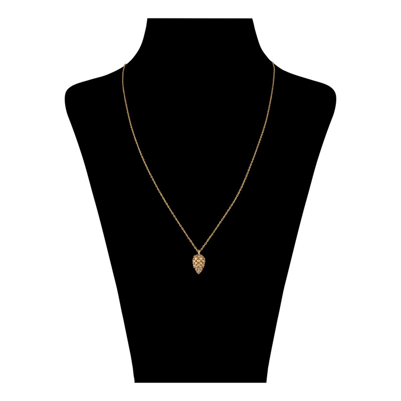 گردنبند طلا 18 عیار زنانه تاج مدل A717