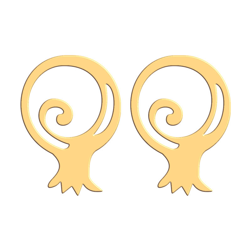 گوشواره طلا 18 عیار زنانه فرشته مدل انار WEL-000119 گوشواره طلا 18 عیار زنانه فرشته مدل انار WEL-000119