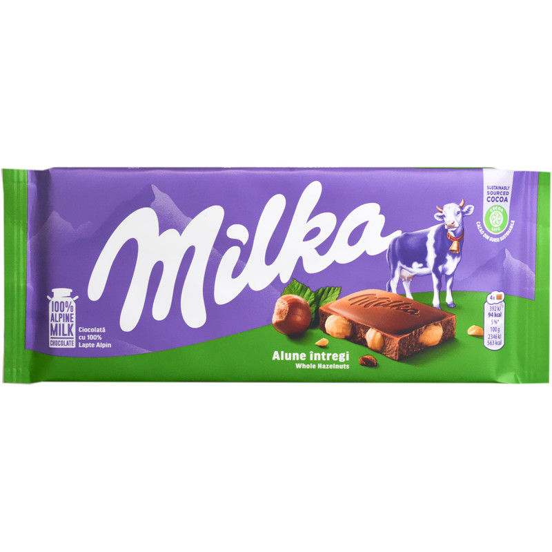 شکلات فندوقی میلکا - 100 گرم