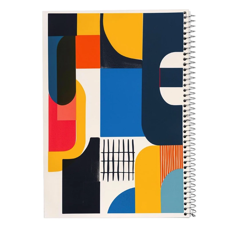 دفتر ژورنال نویسی 50 برگ مدوپد مدل نقطه ای طرح اشکال فانتزی کد DF16259