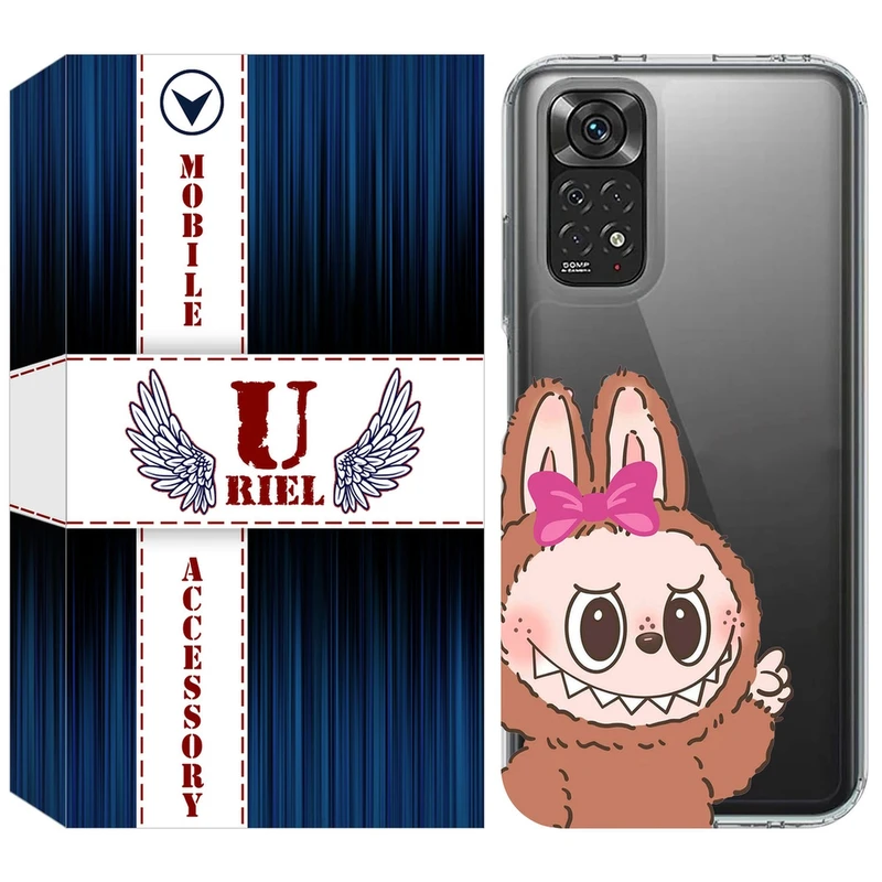 کاور یوریل مدل Clear کد 109 طرح لبوبو Labubu مناسب برای گوشی موبایل شیائومی Redmi Note 11 4G / Note 11S
