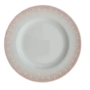 بشقاب میوه خوری چینی زرین ایران مدل ساکورا درجه عالی  بسته 6 عددی