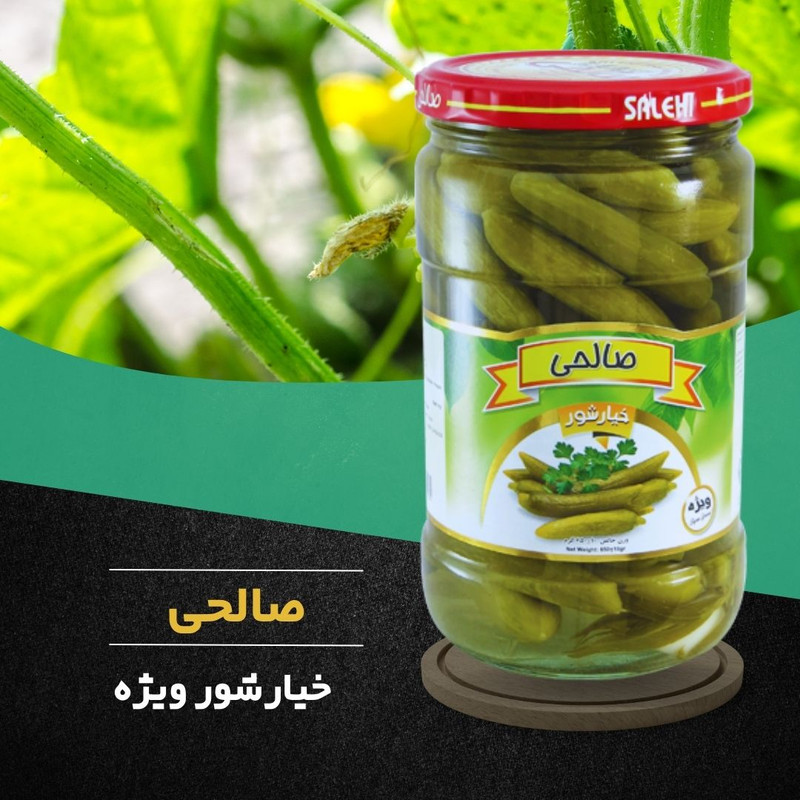 خیارشور پاستوریزه ویژه صالحی  - 650 گرم