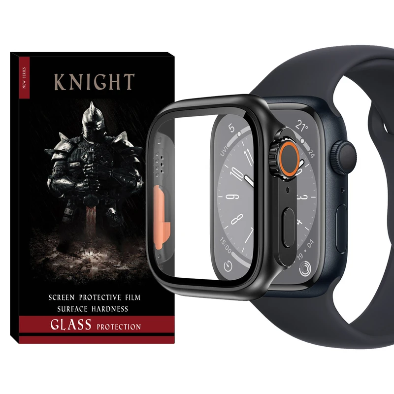 کاور نایت مدل KT-Ultra مناسب برای اپل واچ Series 4 44mm / Series 5 44mm / Series 6 44mm به همراه محافظ صفحه نمایش