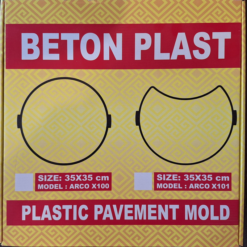 قالب سنگفرش بتن پلاست کد X101