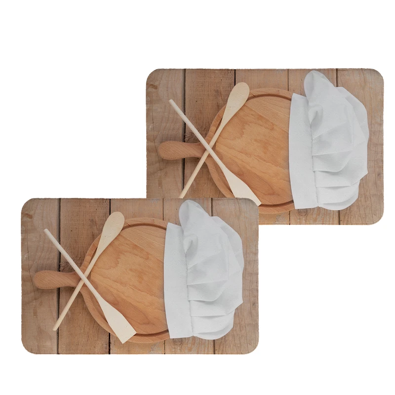 زیربشقابی طرح آشپزخانه کد 8307 مجموعه 2 عددی